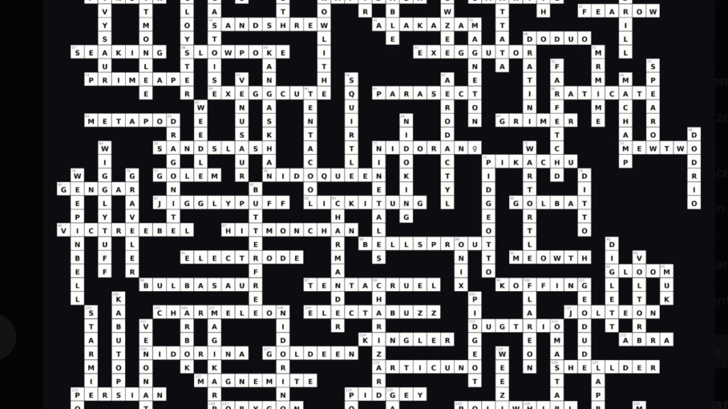 ChatGPT just solved a 150-Pokemon crossword with no clues — here’s why that’s a big deal crossword