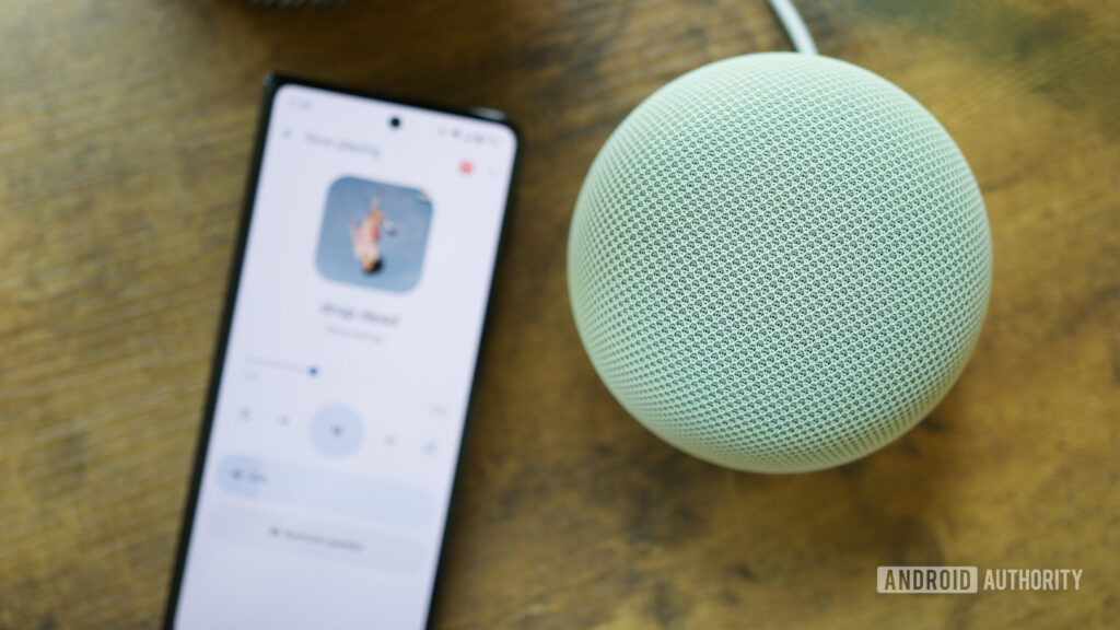Google already has a fix for Home Speaker setup problems Google Home Speaker next to an Android phone running the Google Home app.