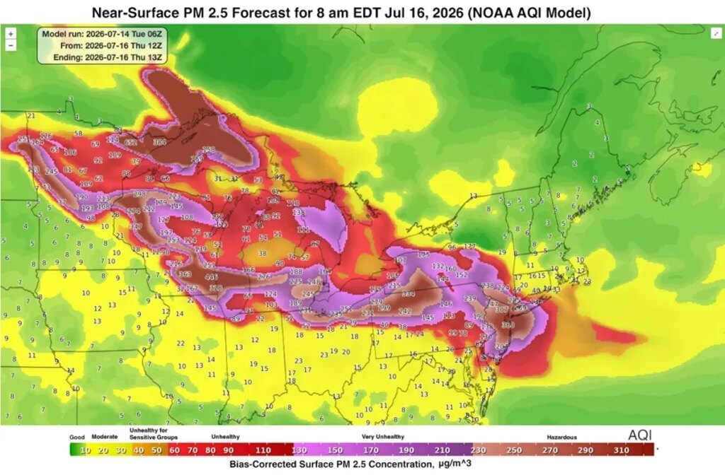 Prepare for dangerous air pollution in the Northeast, thanks to Minnesota wildfires Prepare for dangerous air pollution in the Northeast, thanks to Minnesota wildfires