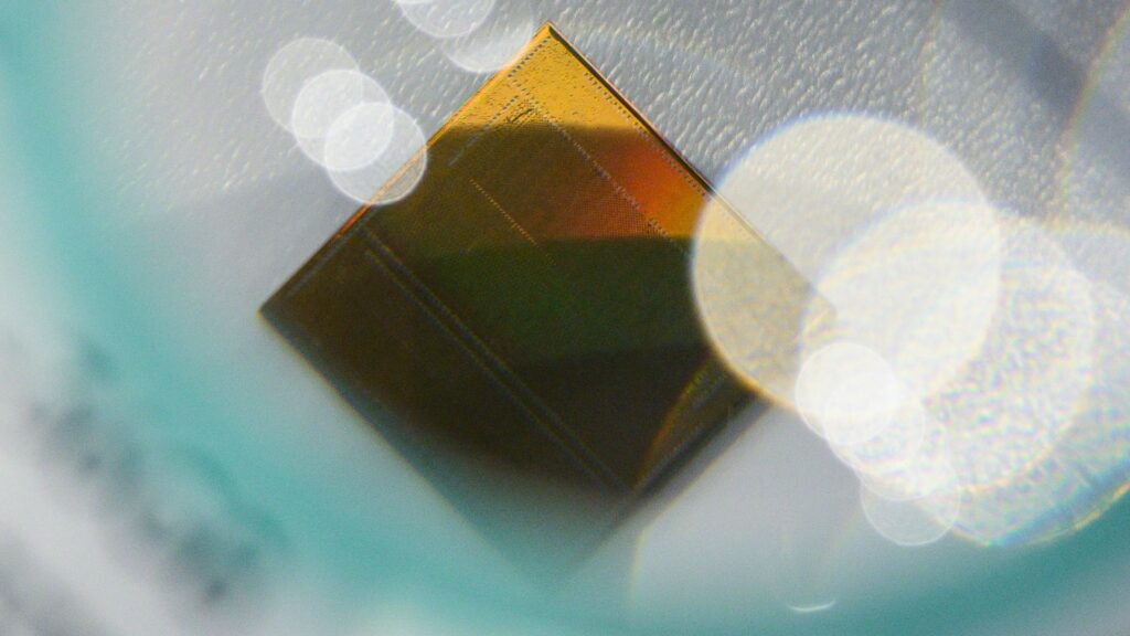 SK hynix and TetraMem collaborate on experimental chip to bolster energy efficiency for edge AI devices — memristor-based in-memory SoC research leaves performance questions up in the air SK Hynix's 16-layer HBM3E chip is seen at the SK AI Summit in Seoul