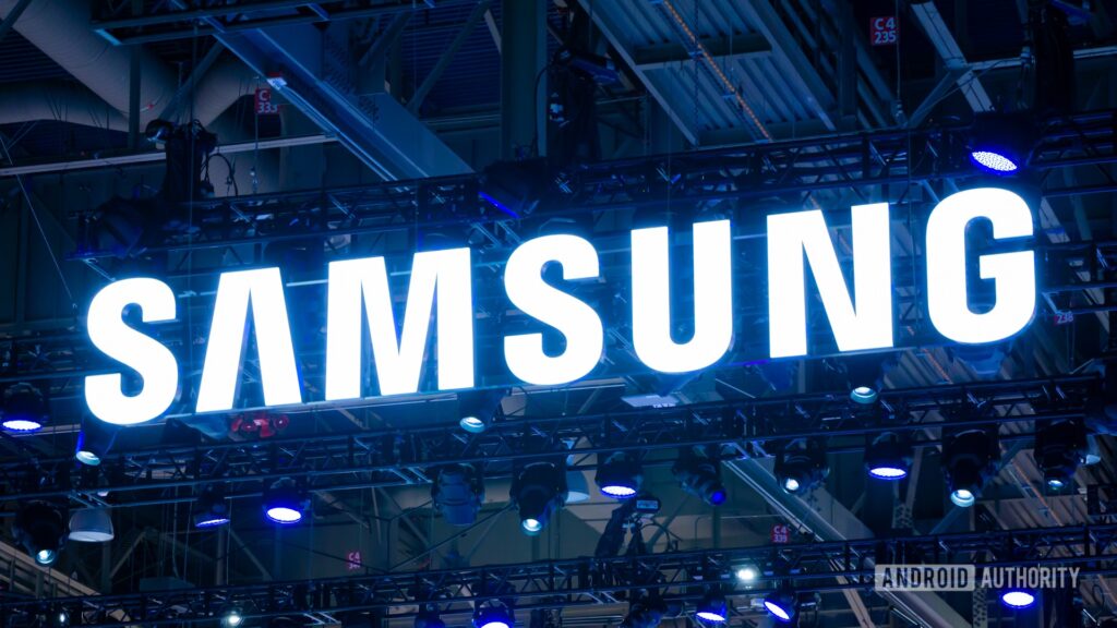 Samsung’s teasing this summer’s hardware with cryptic videos Samsung logo stock photo from CES 2024 (3)
