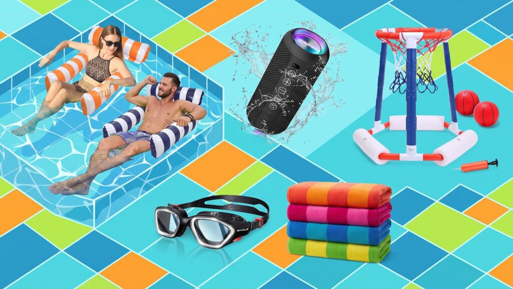 Stay cool by the pool with these budget-friendly Amazon essentials from $7 A selection of pool day essentials.