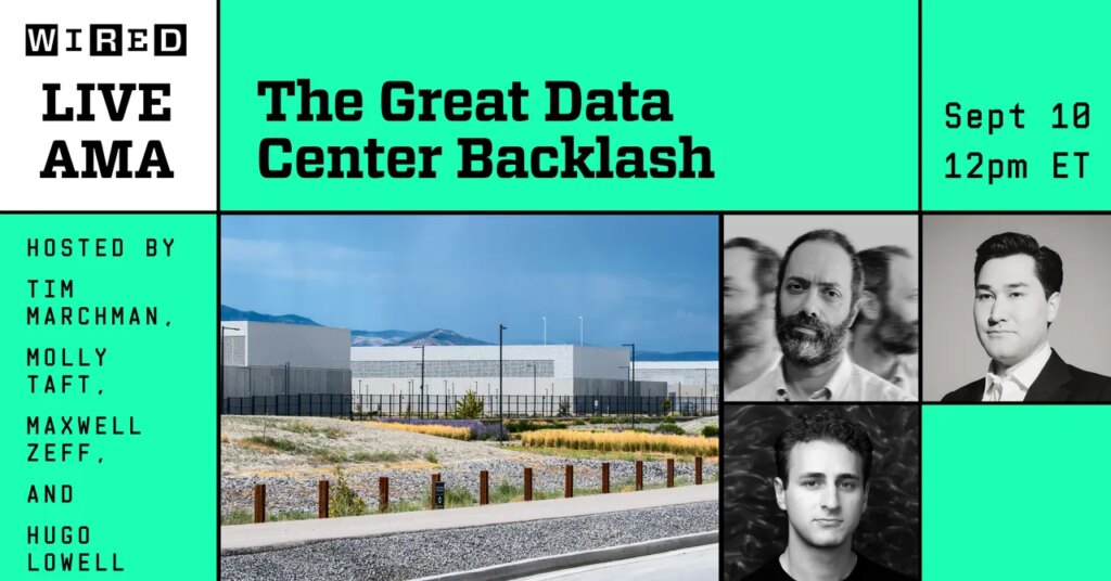 Submit Your Questions: The Great Data Center Backlash Submit Your Questions: The Great Data Center Backlash
