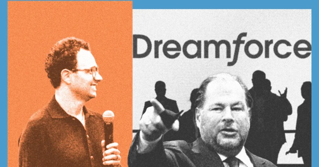The AI Slowdown Debate Crashed Salesforce’s Party The AI Slowdown Debate Crashed Salesforce's Party